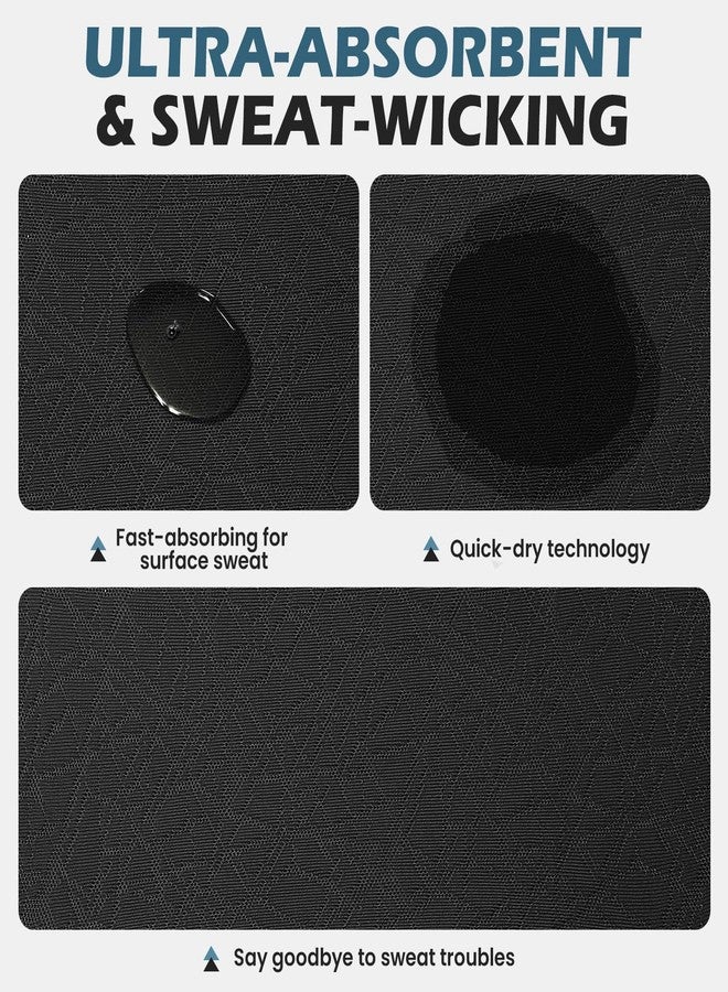 GXCROR Cooling Bandana Cap, Sweat Wicking Helmet Liners, Skull Caps, Doo Rag for Motorcycle, Bicycle, Running, Outdoor Work Black Gray - Image 4